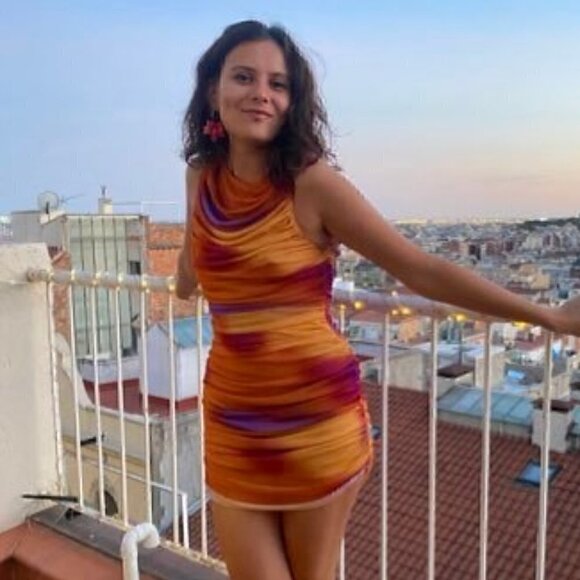 LAST ONE!!! ZARA Printed Ruched Mini Dress - Picture 13 of 17